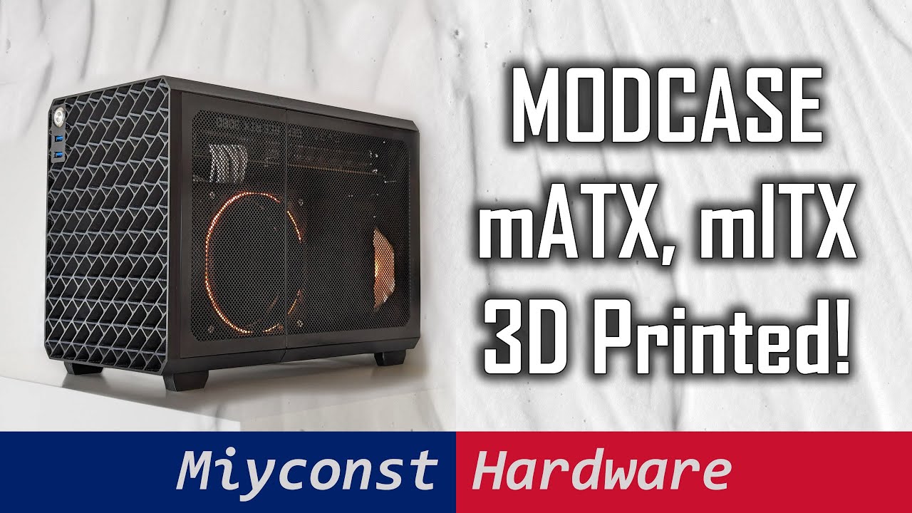 MODCASE Evo – предварительный обзор очень компактного корпуса mATX, mITX для 3D-печати