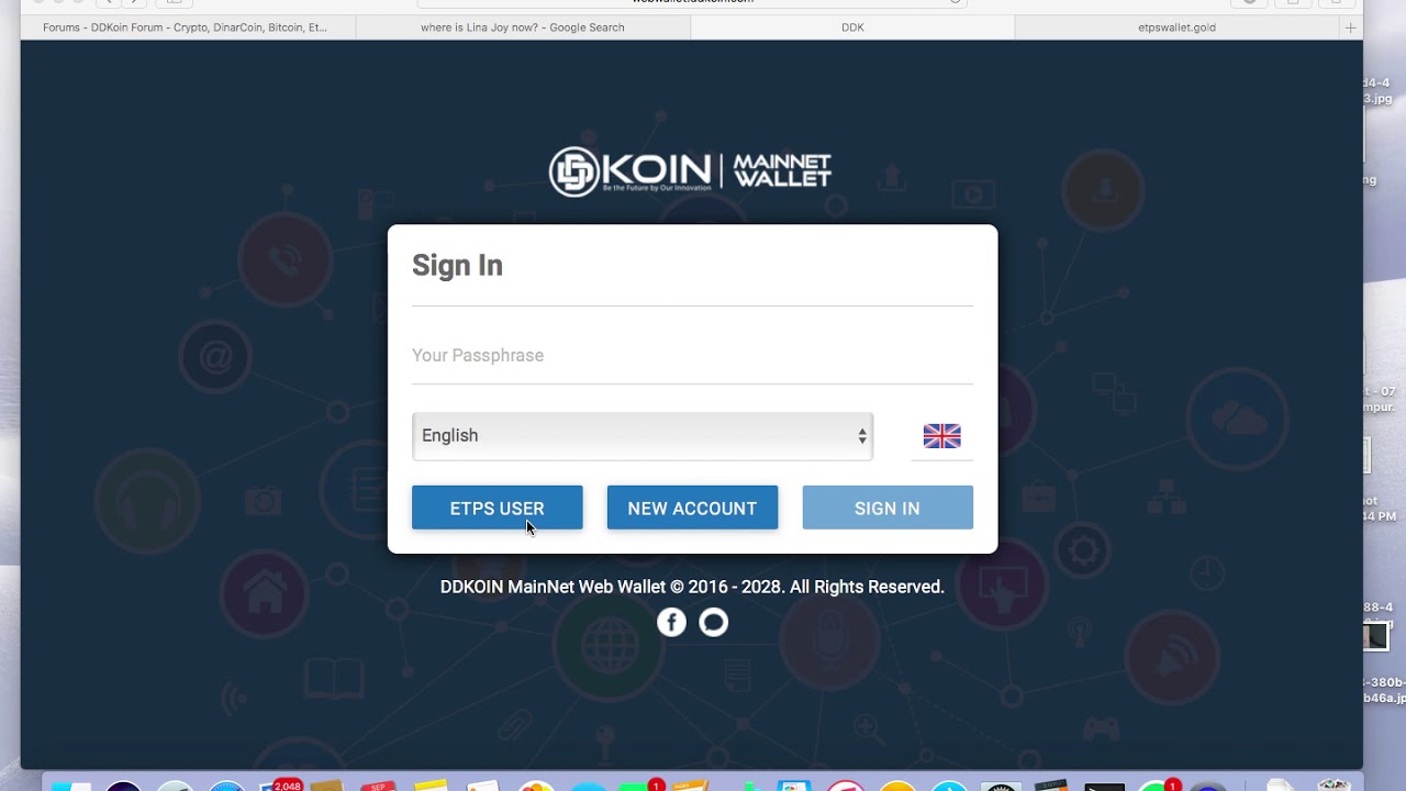 How to get your PASSPHRASE from the Mainnet using your ETPS Username and Password with an admin code