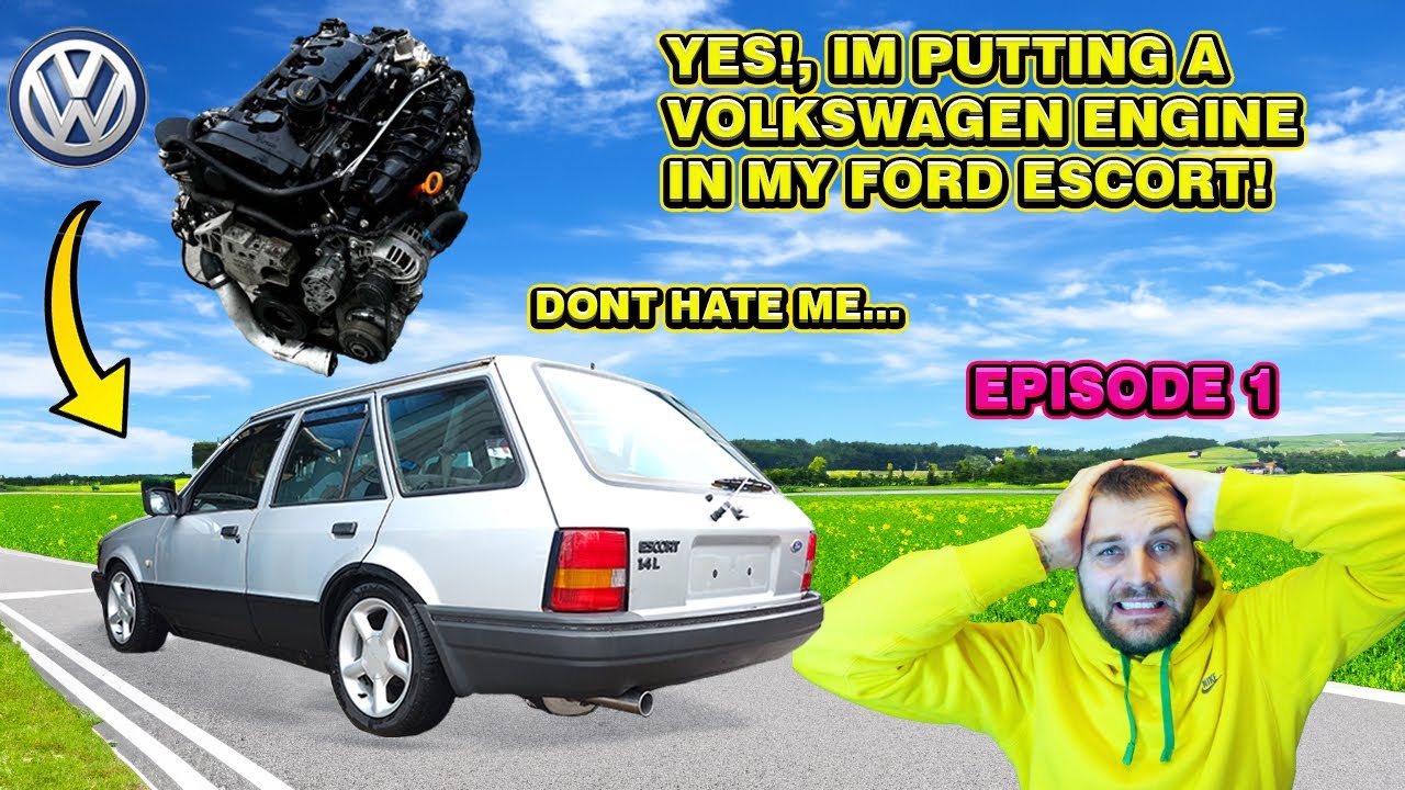 **PART 1!! ** MK4 ESCORT 300BHP 2.0TFSI VW ENGINE CONVERSION