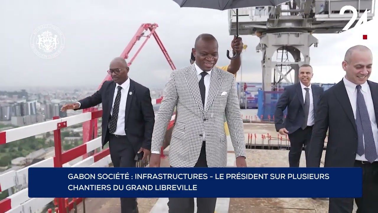 GABON SOCIÉTÉ : INFRASTRUCTURES - LE PRÉSIDENT SUR PLUSIEURS CHANTIERS DU GRAND LIBREVILLE.