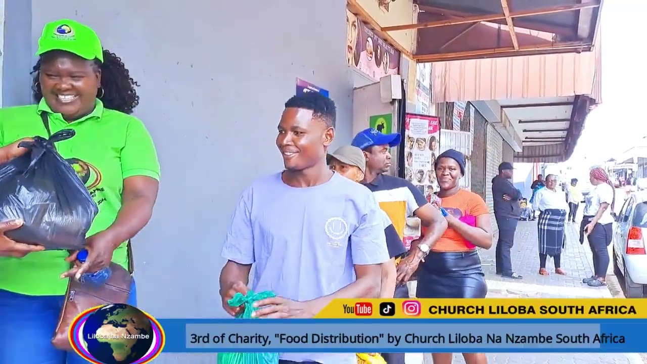 Church Liloba Na Nzambe south Africa présent 3rd Edition  Of charity Food distribution.
