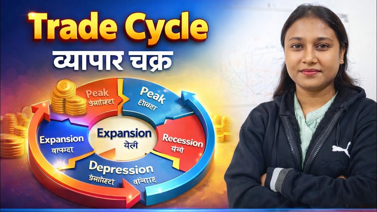 Trade Cycle / Business Cycle Explained 🔥 | Phases + Diagram | Economics | PGT & BPSC TRE 4.0