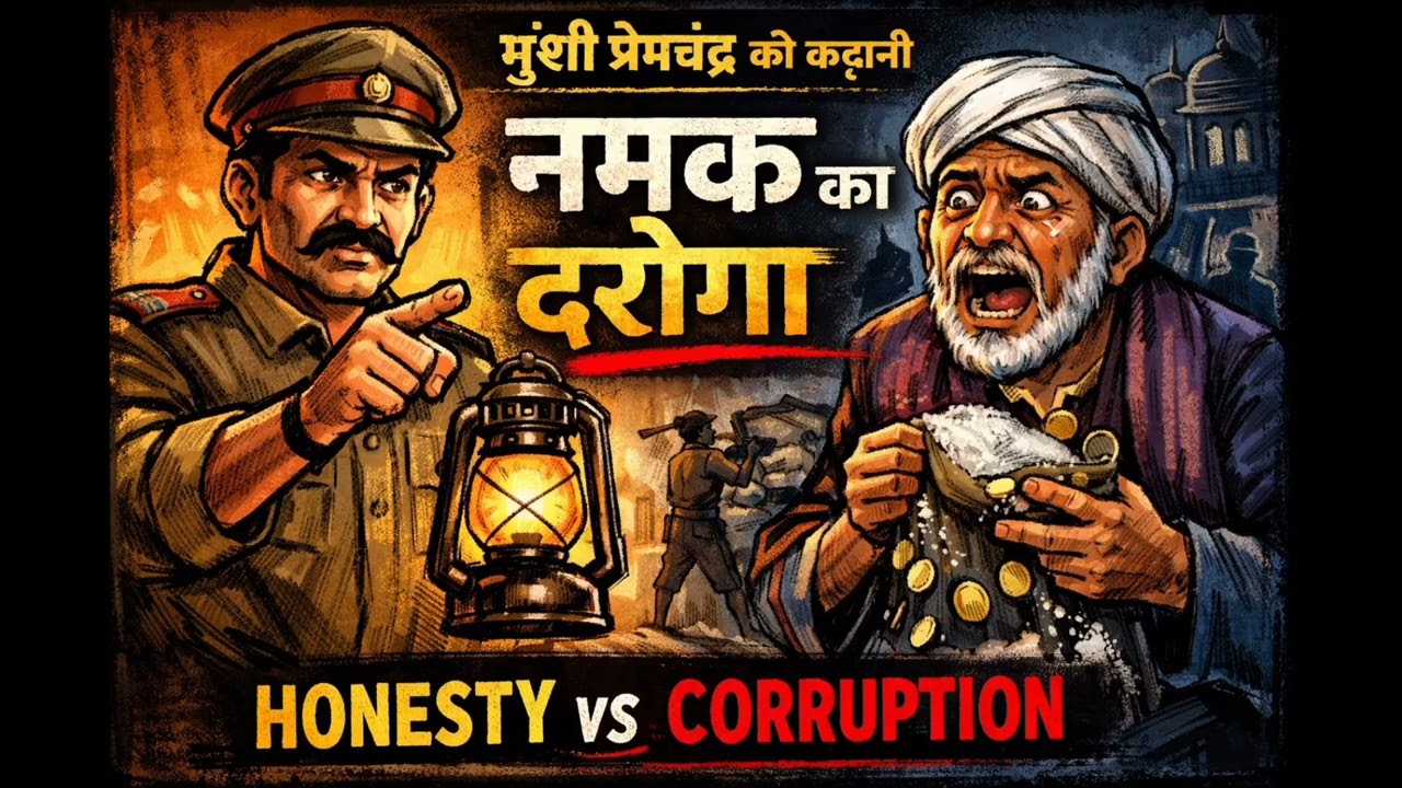नमक का दारोगा - मुंशी प्रेमचन्द | पंडित अलोपिदिन तथा वंशीधर में से किसका मन परिवर्तित होगा? #kahani 