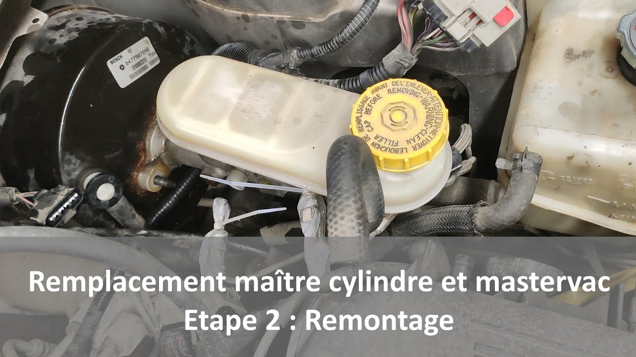 Chrysler 300M - Changement maître cylindre et mastervac - Remontage