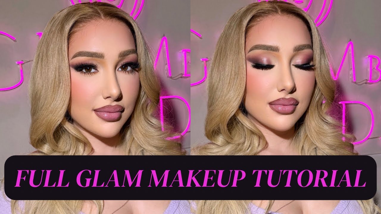FULL GLAM MAKEUP TUTORIAL ||  FT GLAMBYAUDS || CHRISTIANA || Flairbywinnie ||
