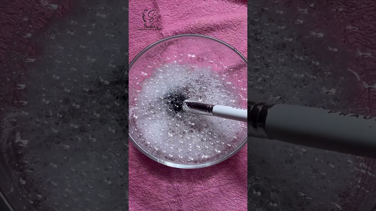 How to clean makeup brushes || #tips #brush #makeup