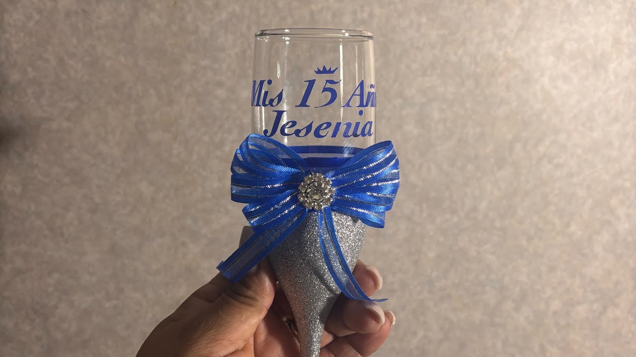 Copas de brindis para Quinceañera # quinceañera flutes for toast