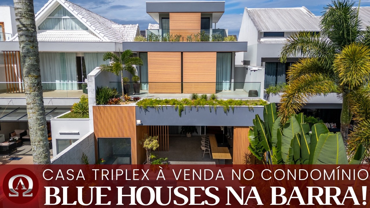 CASA TRIPLEX à venda no condomínio BLUE HOUSES na BARRA DA TIJUCA no Rio de Janeiro / RJ!