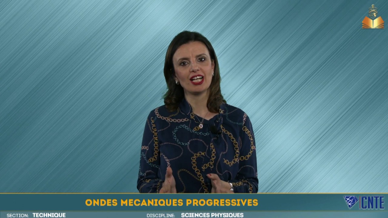 Section Sciences techniques - Sciences physiques - Ondes mécaniques progressives