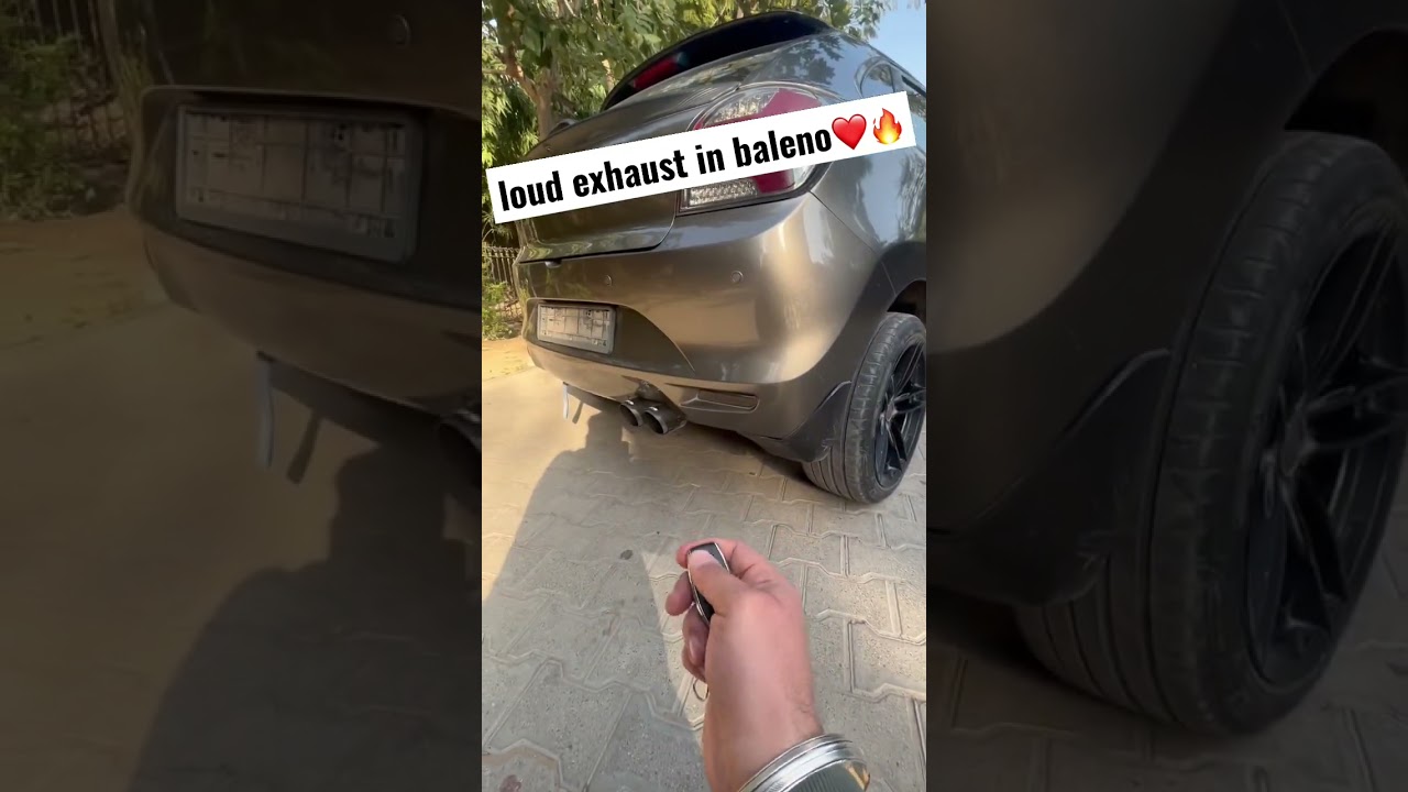Loud exhaust baleno❤️🔥#shortsviral #shorts #viral #car #baleno2022 #balenocross #exhaust #modified