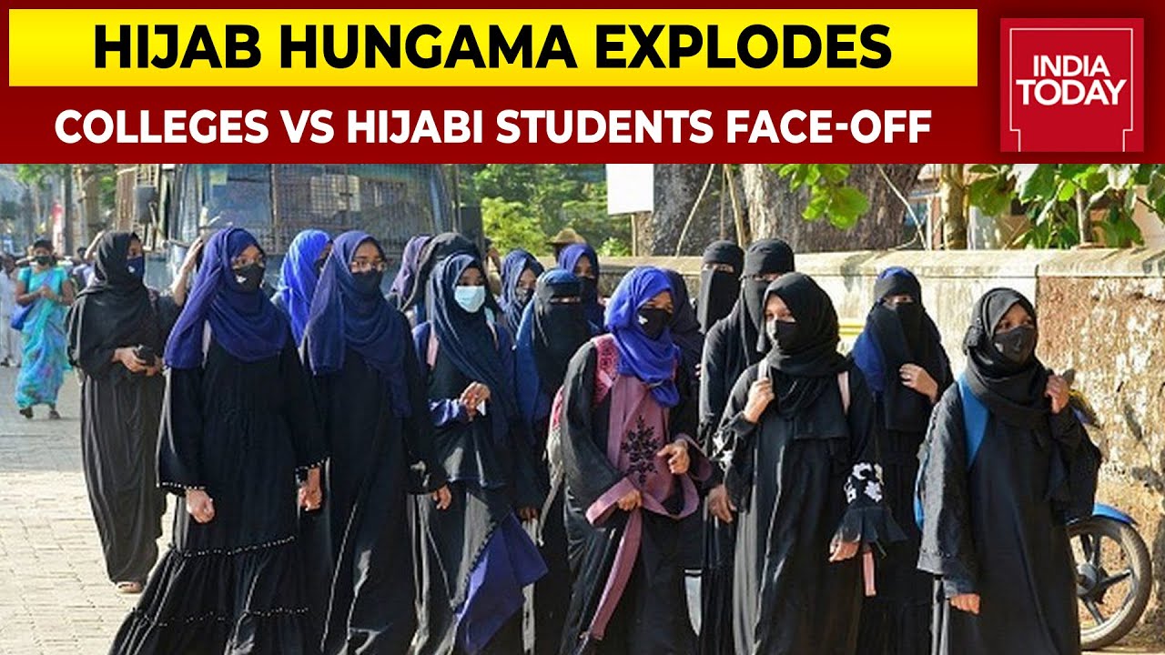 Karnataka Colleges Enforce HC Order On Hijab, Scarf, Hijabi Students Walk Out In Many Colleges