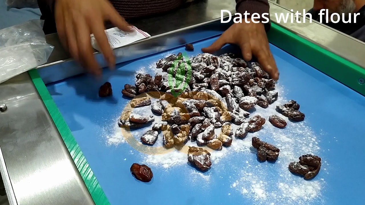 Dried date cube cutting machine