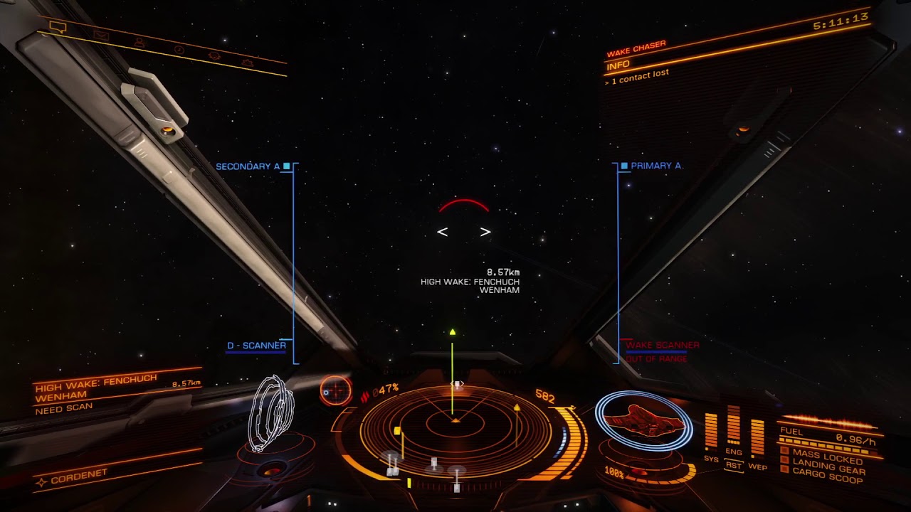 Elite Dangerous Wake Scanning