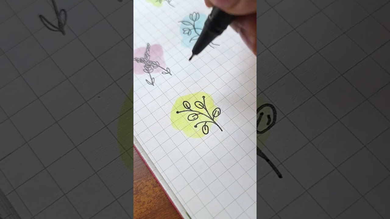 Flower doodle easy tutorial for art journal bujo ideas #doodle #journal #bujo #tutorial #easy #art