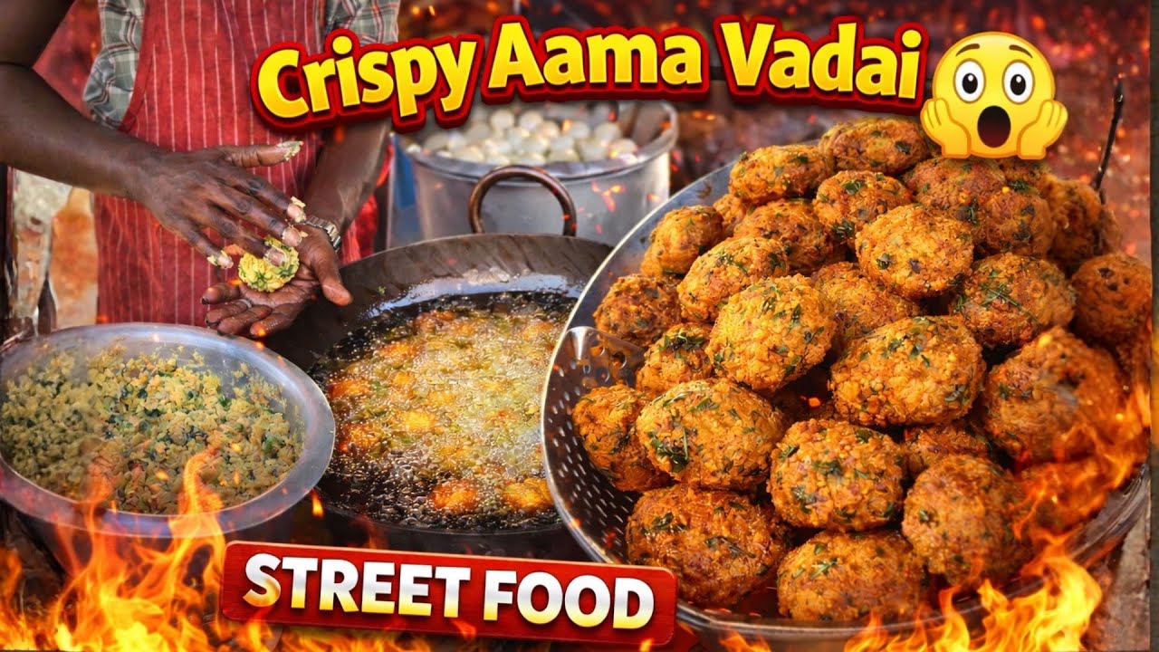 Hard outside, soft inside 🔥 || #productionflavour #food #aamavadai #trendingvideo ##trending 