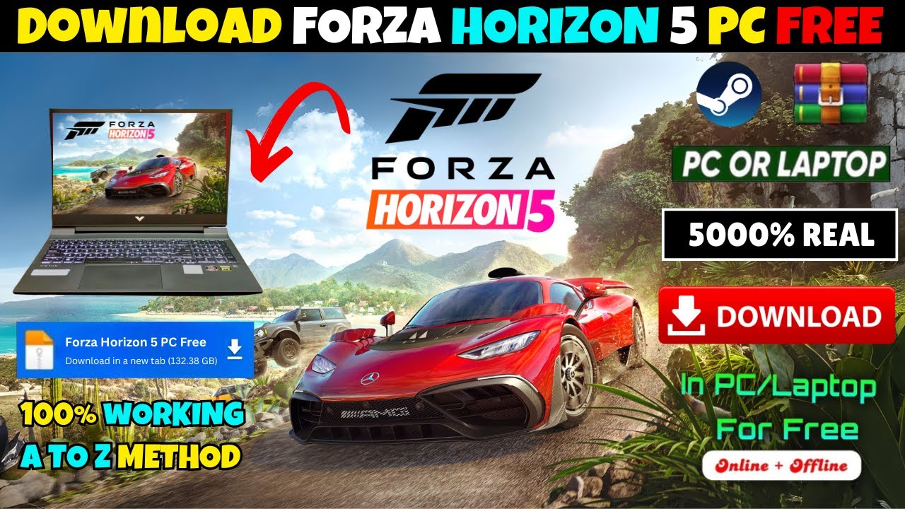 How to download forza horizon 5 free for pc | forza horizon 5 download pc free  | fh5 download