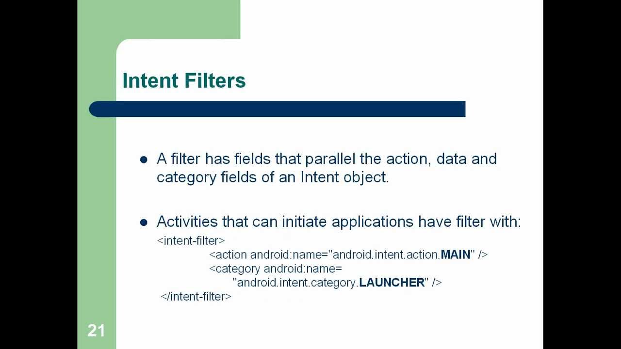 Android - Intent Filters