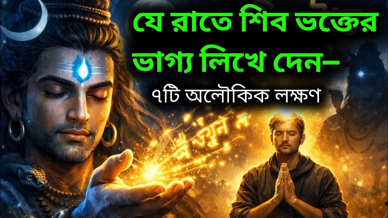 ভগবান শিব যে রাতে ভক্তের ভাগ্য লিখে দেন—সেই রাতের ৭টি লক্ষণ | Mahadev Signs | Mahadev Motivation