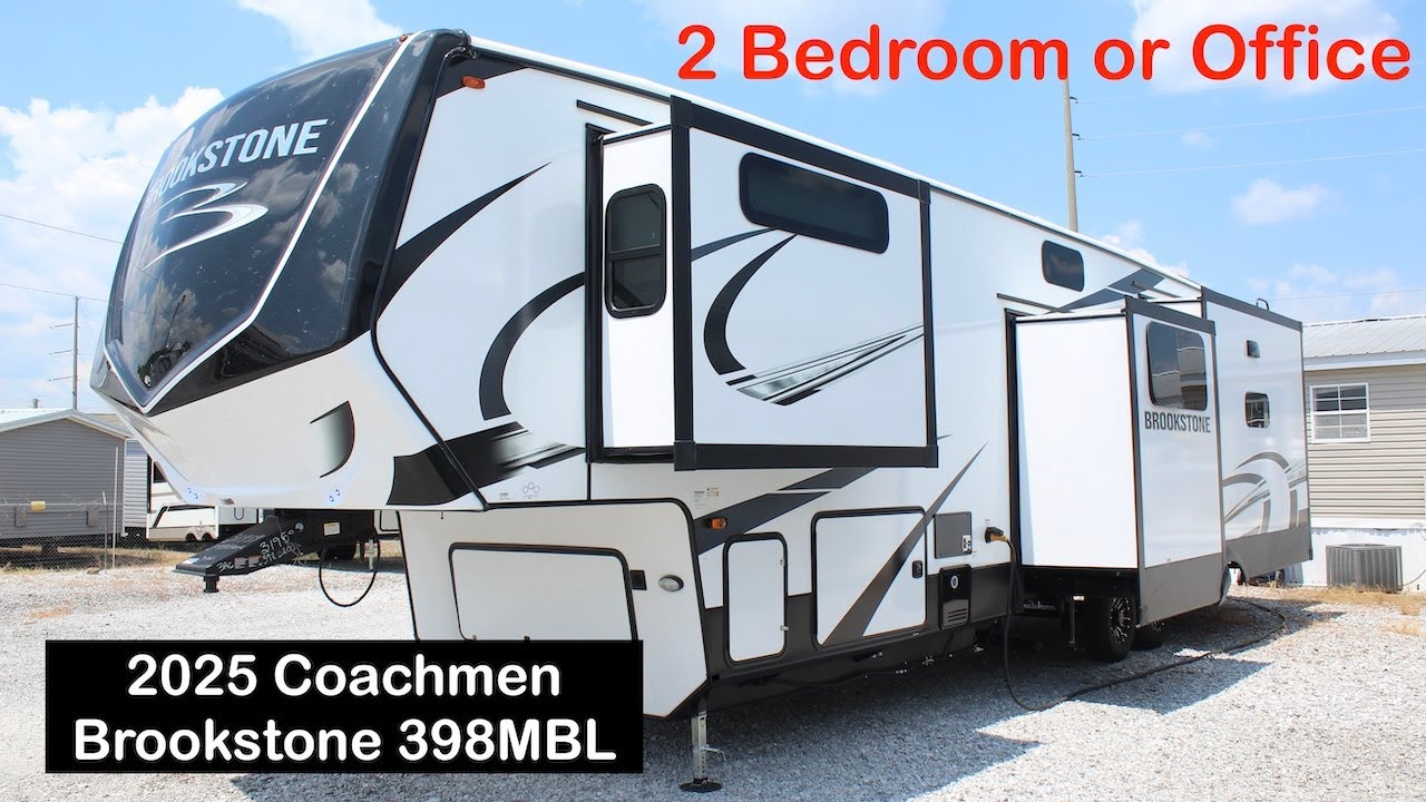 Need an RV with an OFFICE!? Two Full Bedroom Fifth Wheel - 2025 Coachmen Brookstone 398MBL