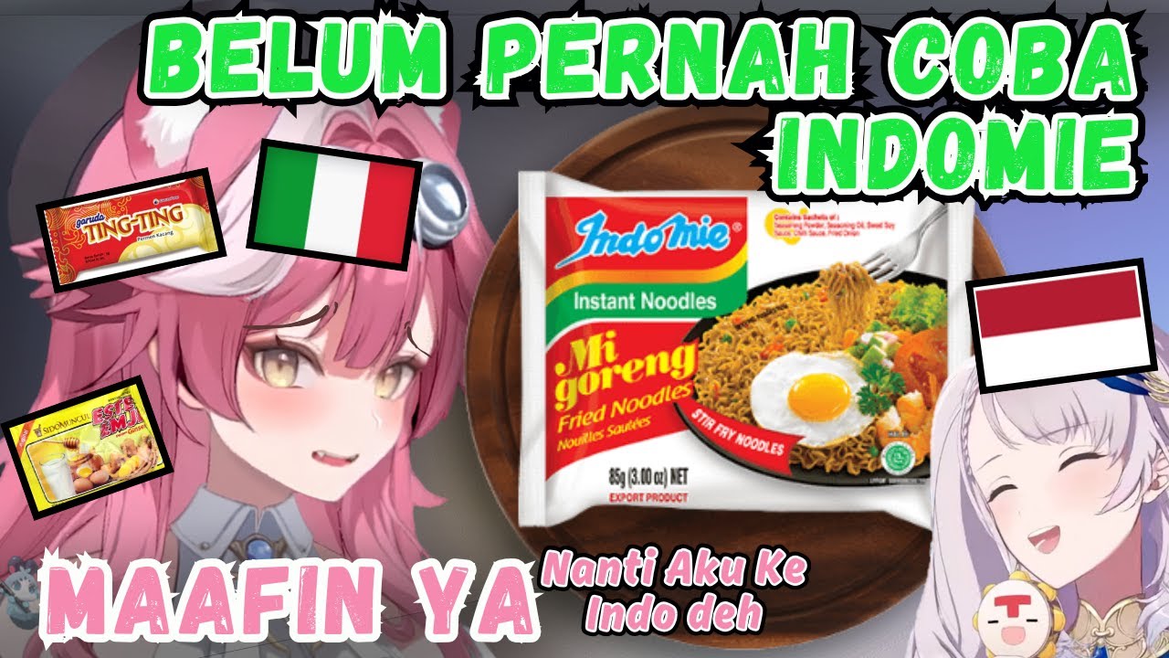 Lidah Italia RAORA Nagih Cobain Jajanan Indo Untuk Pertama Kali 【Hololive | Clip 】