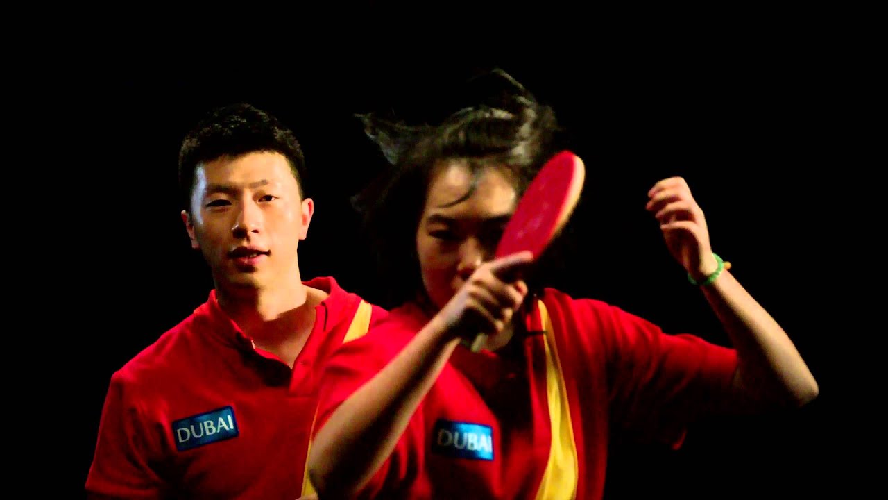 Chinese Table Tennis team in a creative ad!