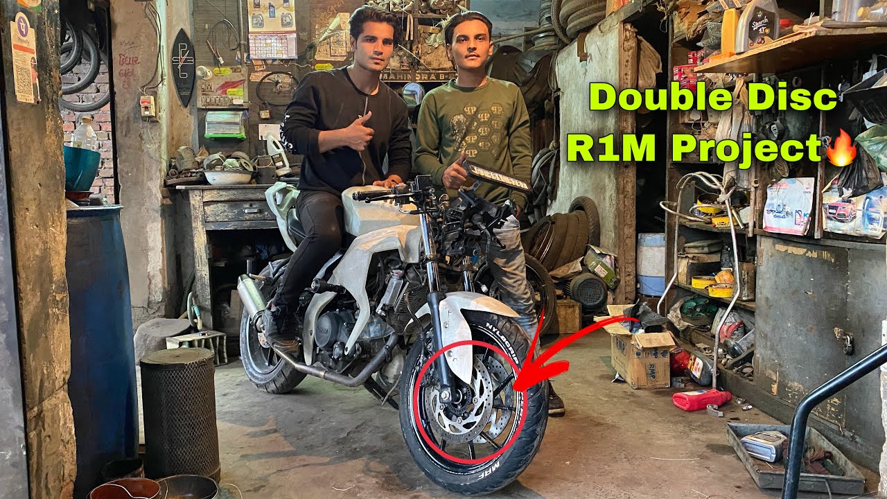 Double Disc Done On Front Tyre🔥 | R1M Project