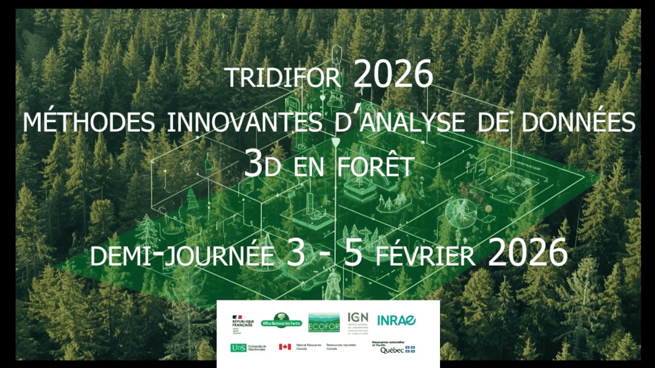 TRIDIFOR 2026 // Reconstitution 3D des forêts à partir de données de drones LiDar - Demi-journée 3