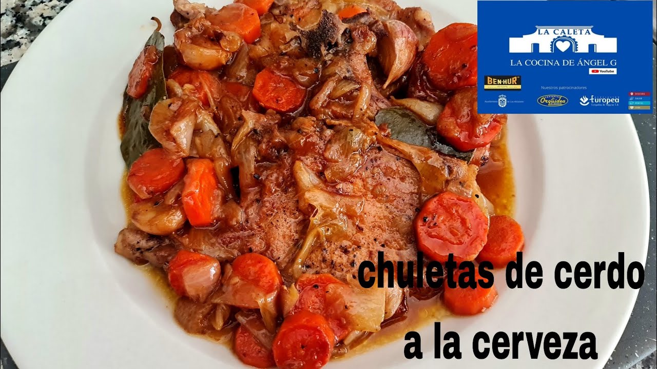 Chuletas de cerdo a la cerveza