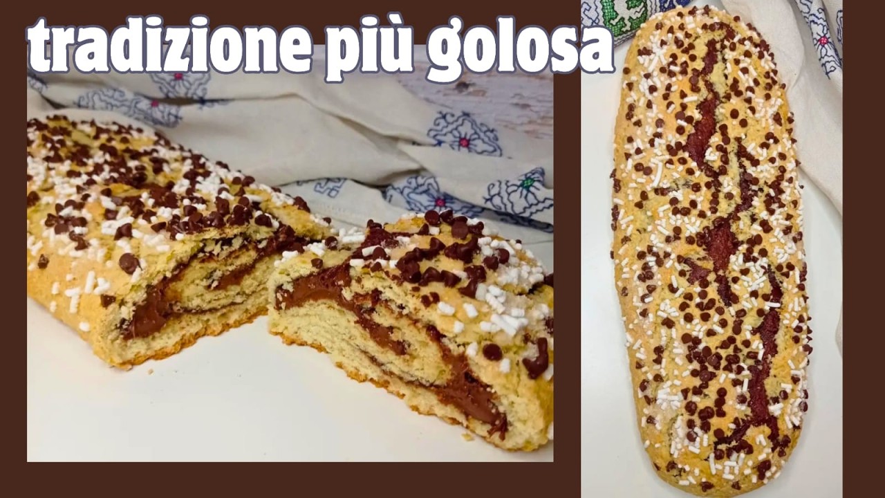 CIAMBELLA ROMAGNOLA croccante fuori con un ripieno morbido e goloso di Nutella!