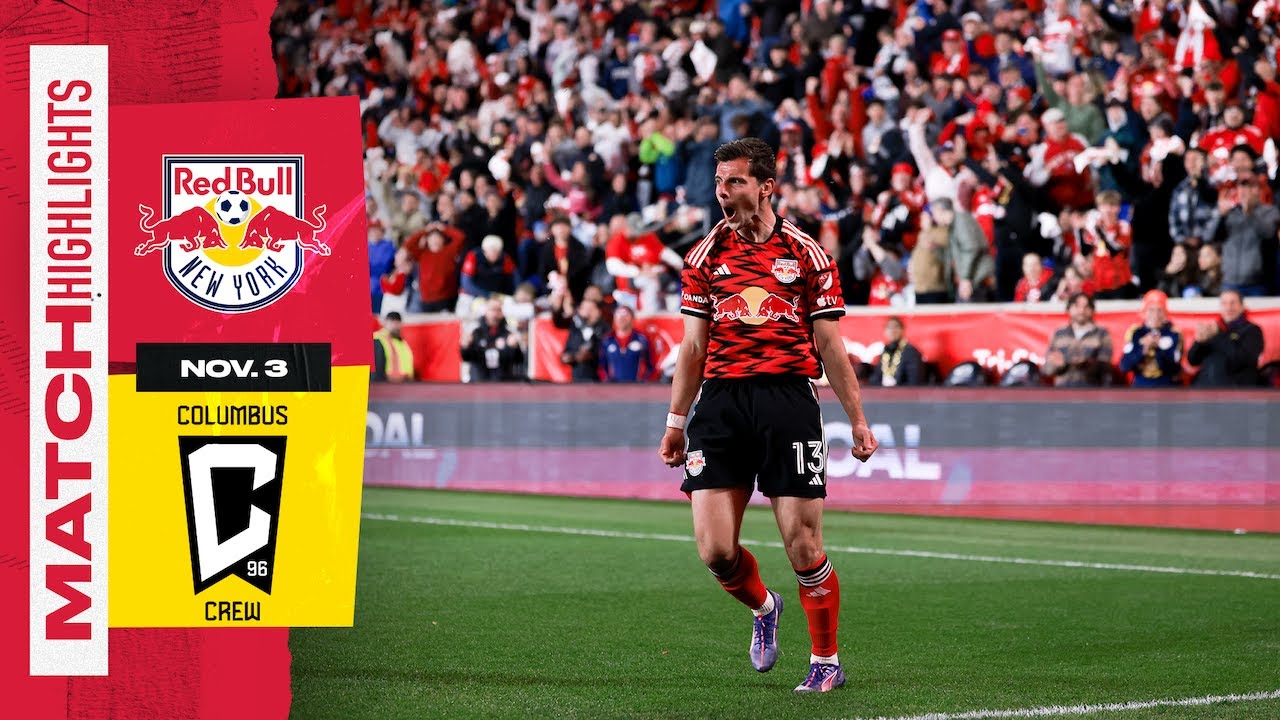New York Red Bulls Upset Defending Champs Columbus To Advance To Conference Semis | Match Highlights