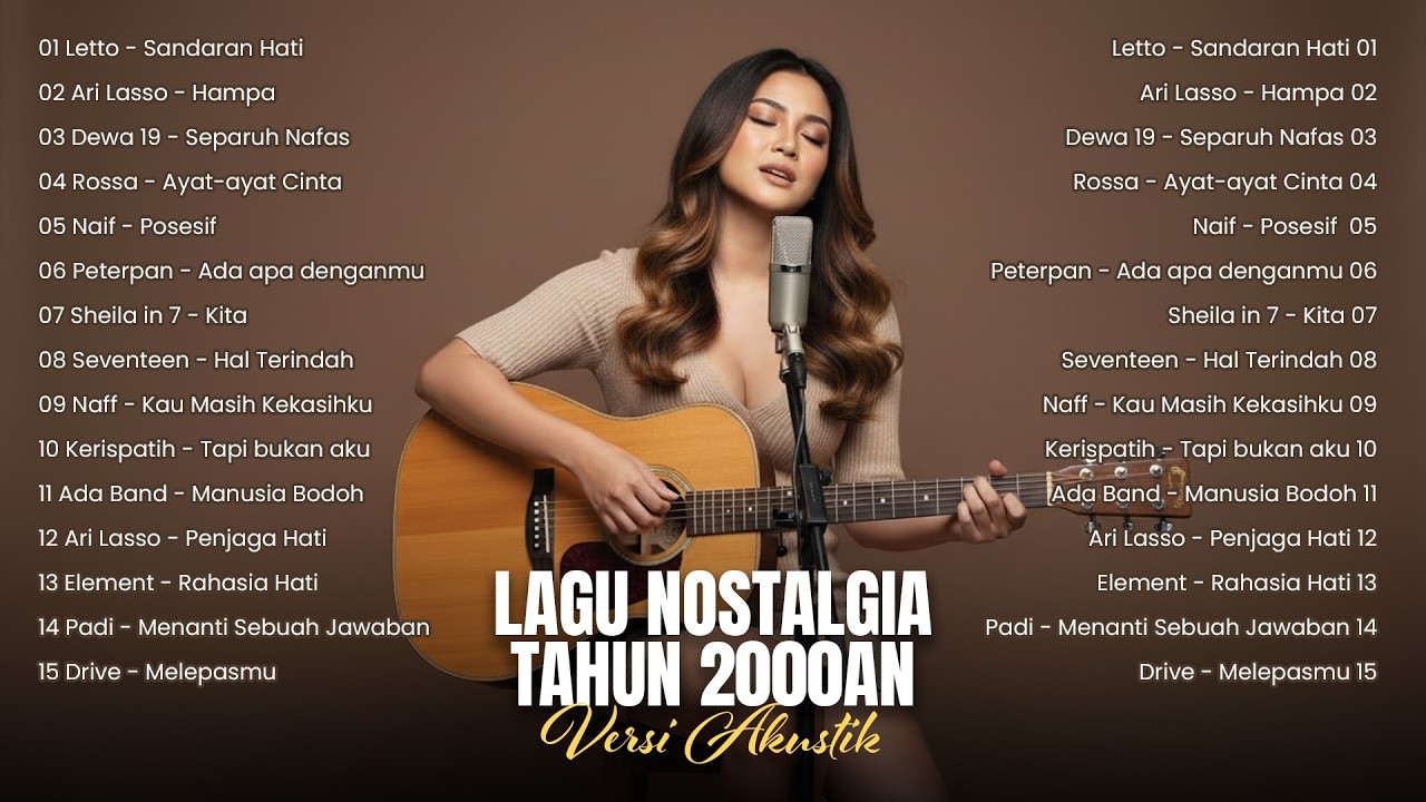 Playlist Lagu Pop Indonesia Nostalgia Tahun 2000an Versi Akustik | Cocok buat kerja dan belajar