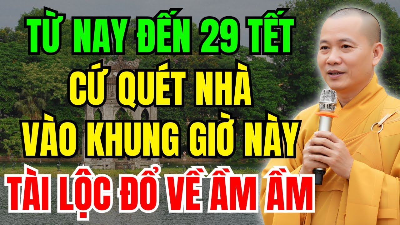 Từ Nay Đến 29 Tết : Quét Nhà Khung Giờ Này - Phong Thủy Kích Tài Lộc  | Giá Vàng 368