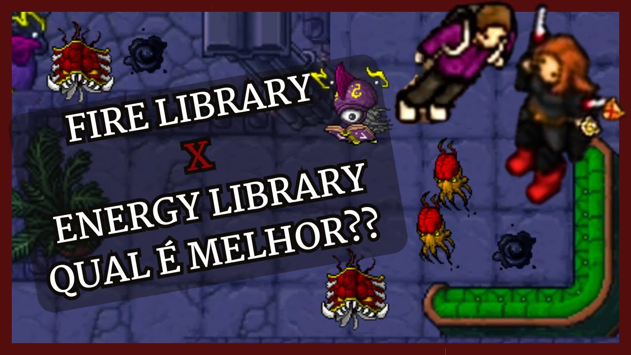 Tibia Hunt Fire Library Duo (x2) EK 1250+ / ED 1100+