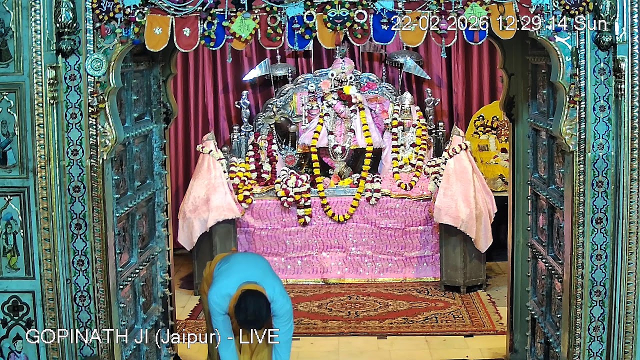 GOPINATH JI MANDIR (Jaipur) - LIVE DARSHAN (22nd February 2026)