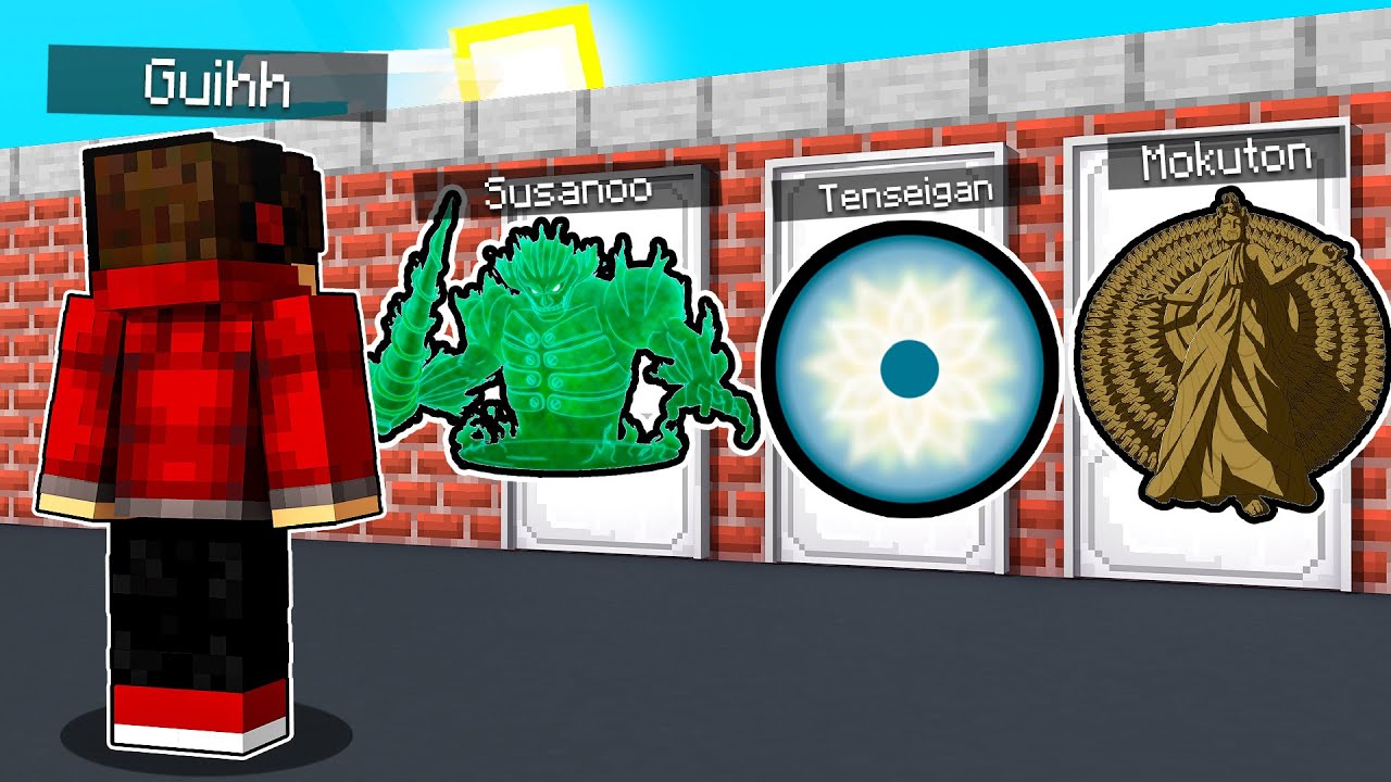 NÃO ESCOLHA A PORTA ERRADA DO NARUTO NO MINECRAFT ✭ Guihh ✭