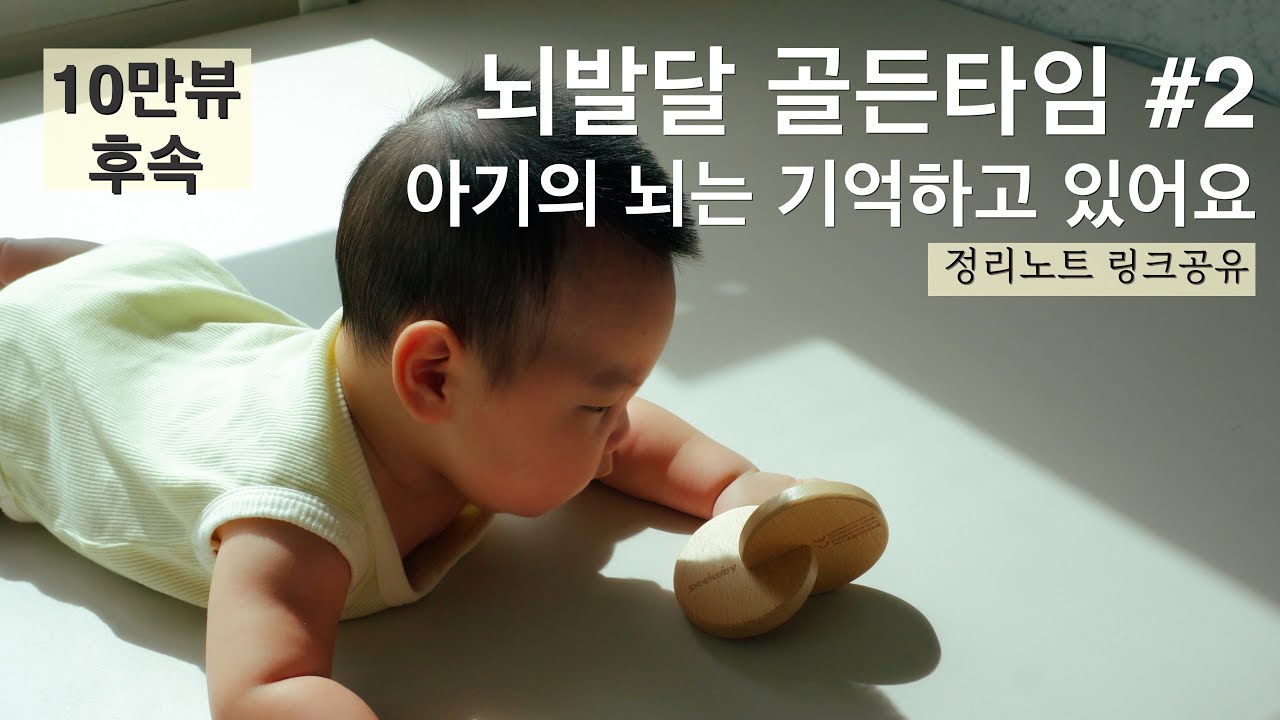 엄마라면 한 번은 꼭 봐야할 3-5개월 뇌발달 놀이 | 정리노트도 받아가세요🥹 대신 공부했어요✏️