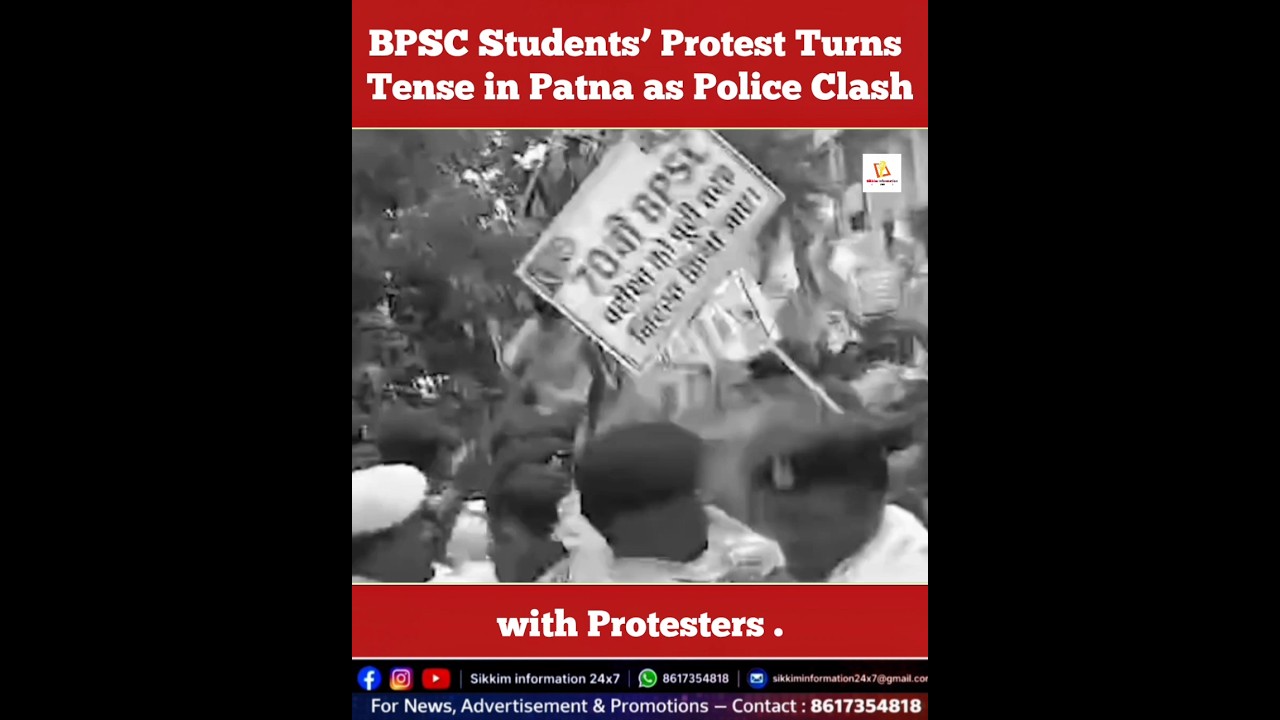 BPSC Students&rsquo; Protest Turns Tense in Patna as Police Clash with Protesters