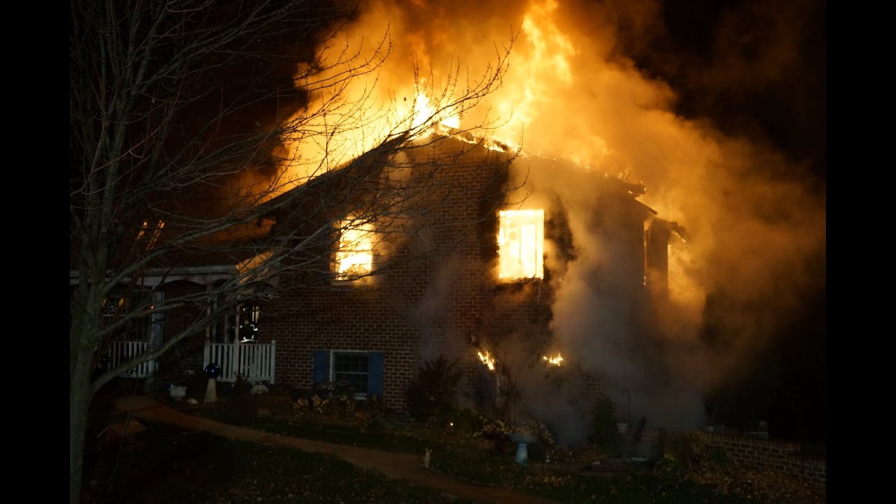 Helmet cam-Working house fire with mayday.