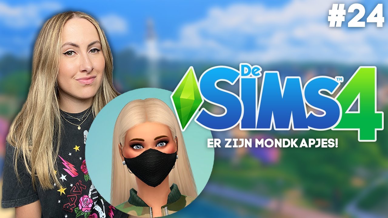 Ze draagt nu een MONDKAPJE! - De Sims 4 - Deel 24