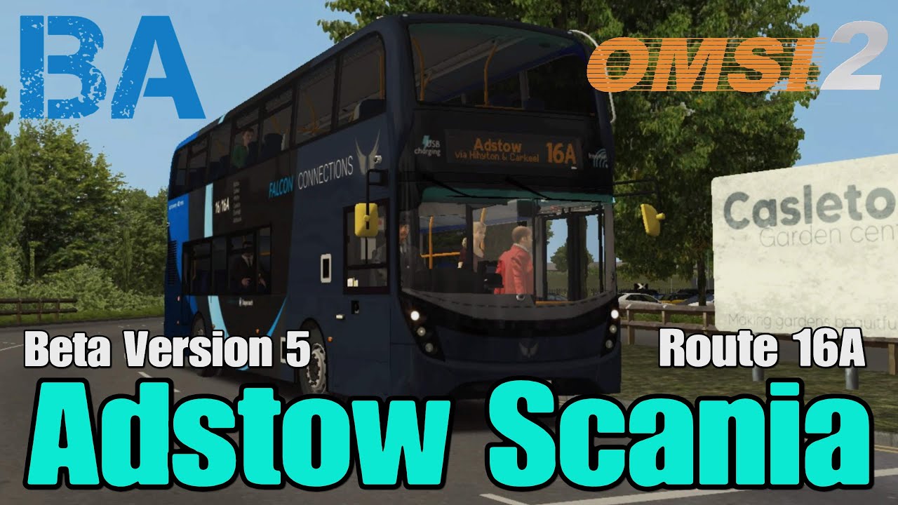 Adstow Scania - Route 16A - e400mmc N250UD - Adstow Project Beta 5 - OMSI 2