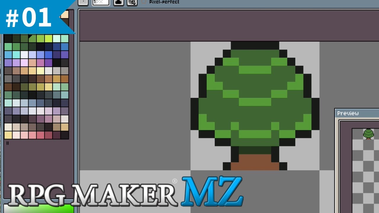 RPGツクールMZで作る【1日目】Aseprite でタイルセット用ドット絵を作成