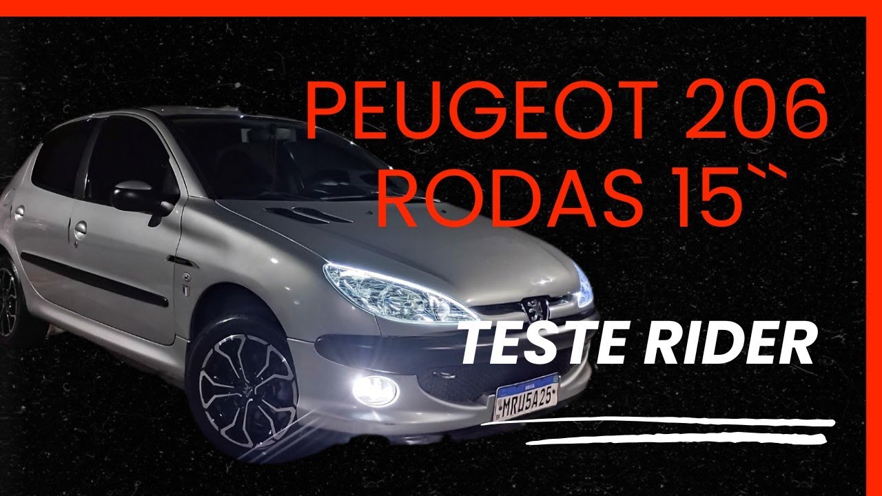 Teste drive  no Peugeot 206 com rodas 15, primeiras impressões.