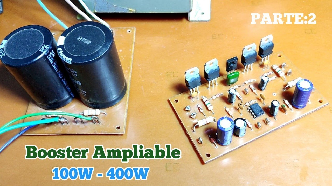 Amplificador Booster Ampliable 100w TL071 y Prueba De Sonido
