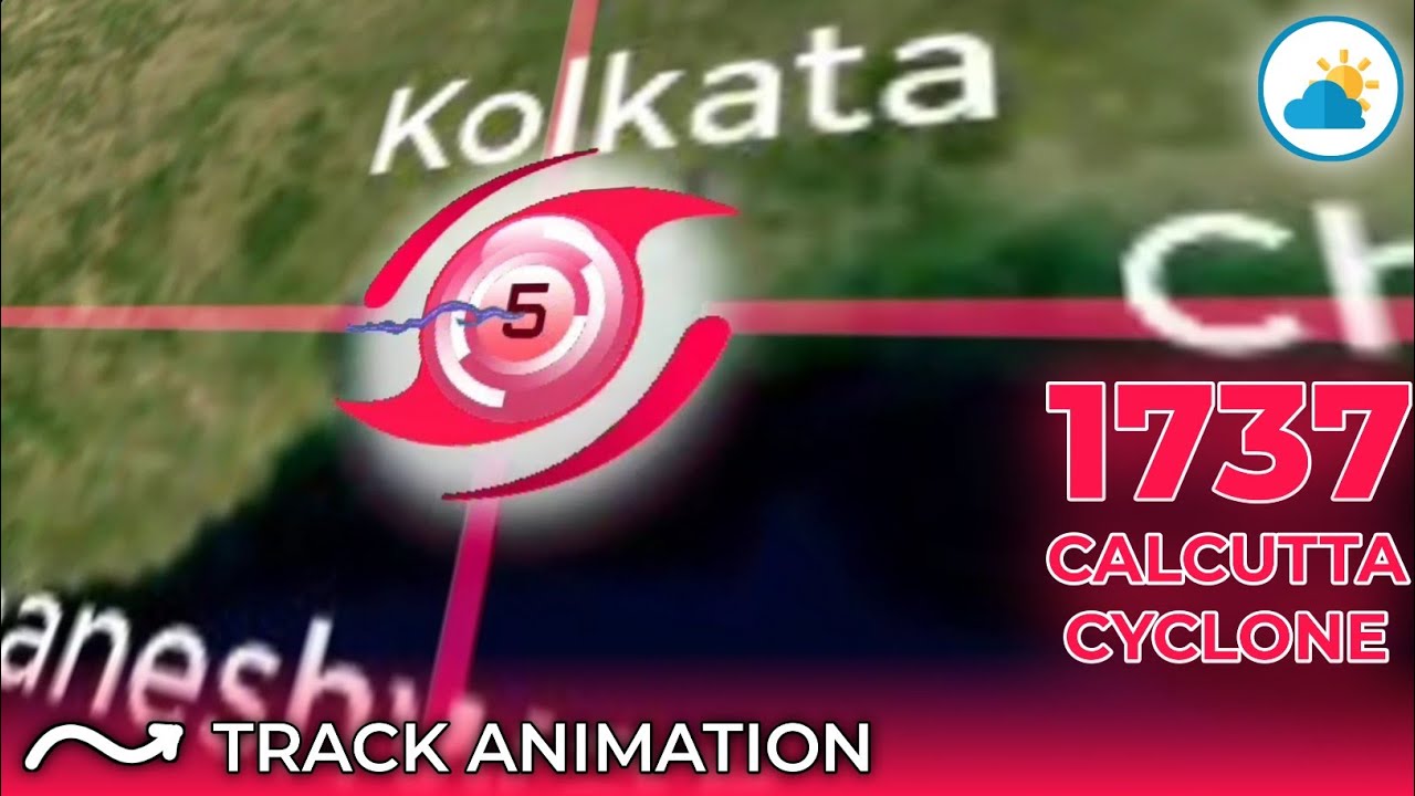 The Track Of 1737 Calcutta Cyclone