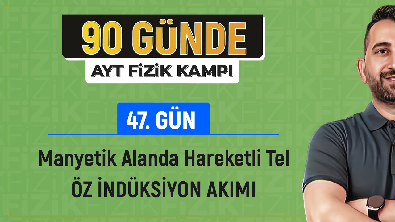 Manyetik Alanda Hareketli Tel ve Öz İndüksiyon Akımı | 2024 AYT Fizik kampı