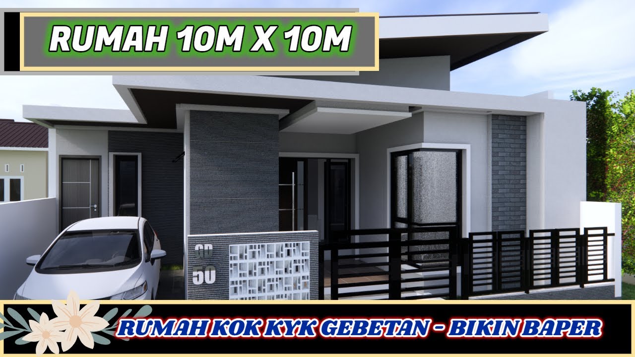 Bikin baper persis kayak Gebetan - rumah 10x10 minimalis  3 kamar tidur