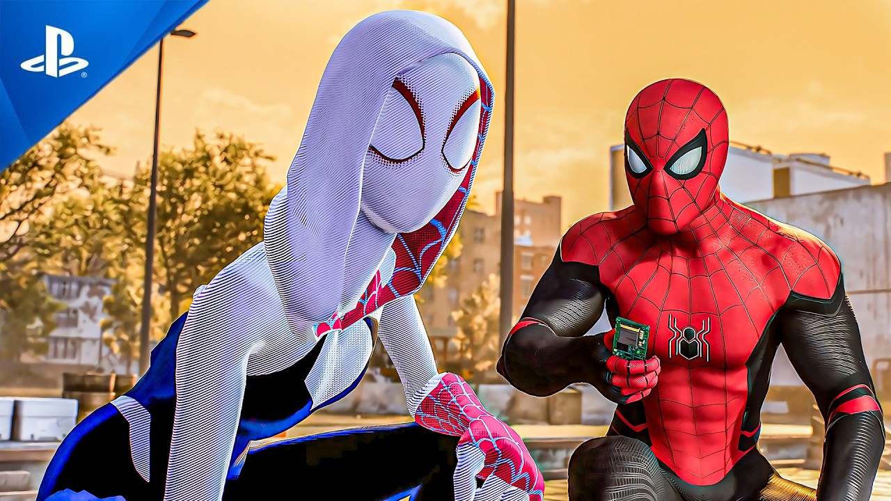 IN TO THE SPIDER VERS GWEN AND NO WAY HOM RED LIZARD CHASING 4K ULTRA HD 60 FPS