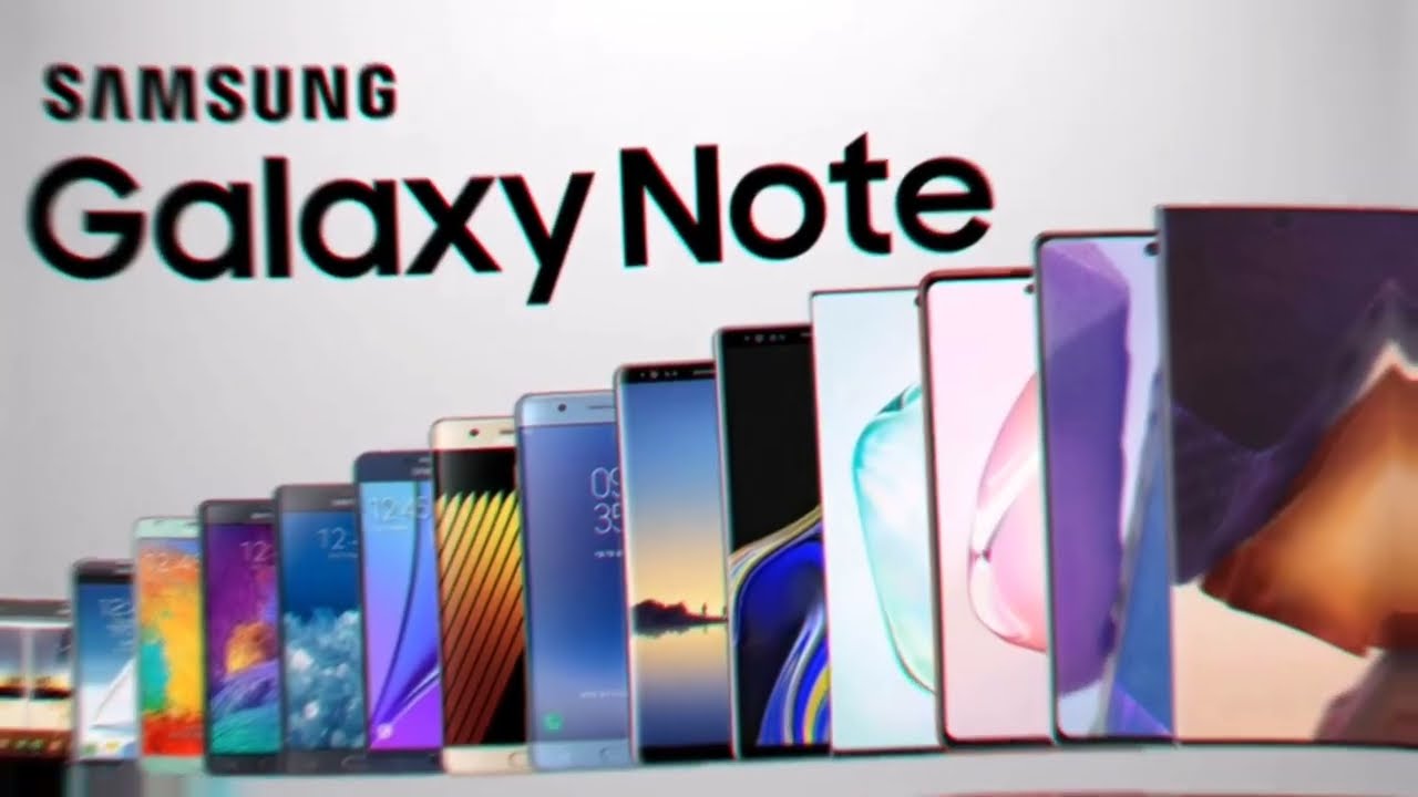 Все смартфоны серии Samsung Galaxy Note за 9 минут