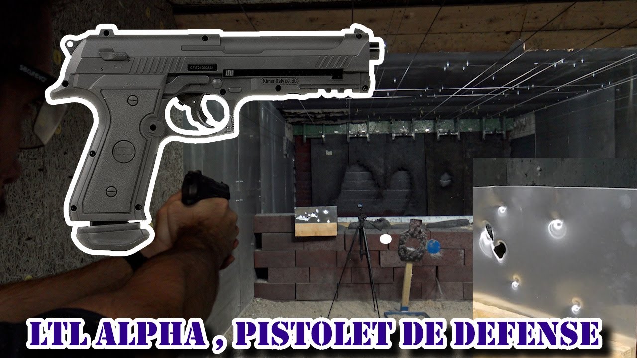 LTL Alpha Arme de défense balle caoutchouc CO2, 16 Joules.