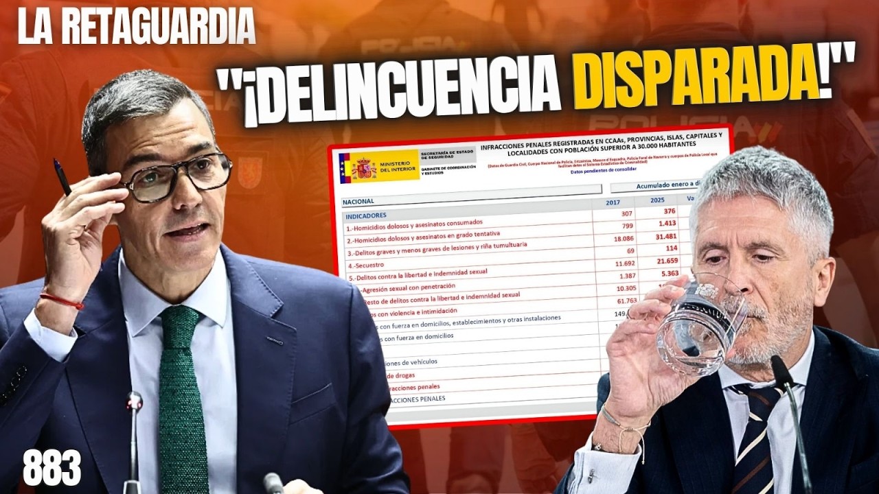 LA RETAGUARDIA #883 / ¡Pillan a Marlaska ocultando deliberadamente datos de delitos!